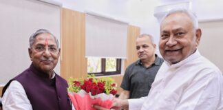 राजभवन की नई जिम्मेदारी से पहले बड़ी मुलाकात: नागालैंड के नामित राज्यपाल नंद किशोर यादव ने CM नीतीश कुमार से की भेंट