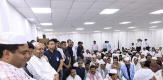 मुख्यमंत्री नीतीश कुमार ने 1 अणे मार्ग पर दी दावत-ए-इफ्तार, भाईचारे और तरक्की की मांगी दुआ