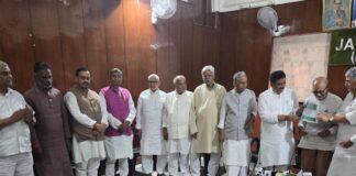 नीतीश कुमार फिर बने जदयू के राष्ट्रीय अध्यक्ष, दिल्ली मुख्यालय में निर्विरोध निर्वाचन